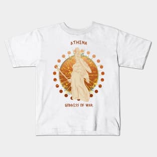 Athena goddess of wisdom and warfare Kids T-Shirt